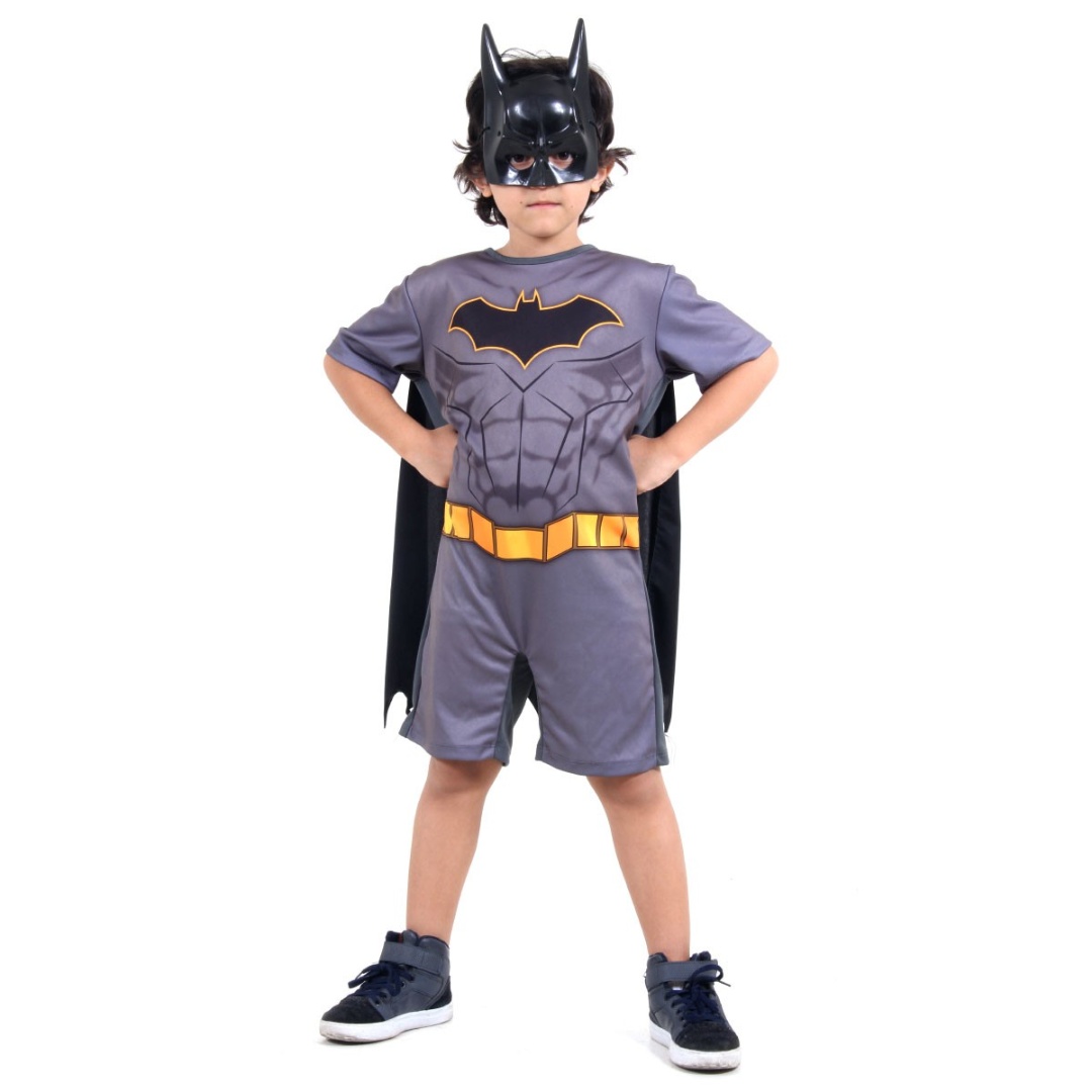 DC COMICS - Disfraz Batman Corto 6a8 años - 910270M Otras marcas Disfraces  Infantiles DC Comics