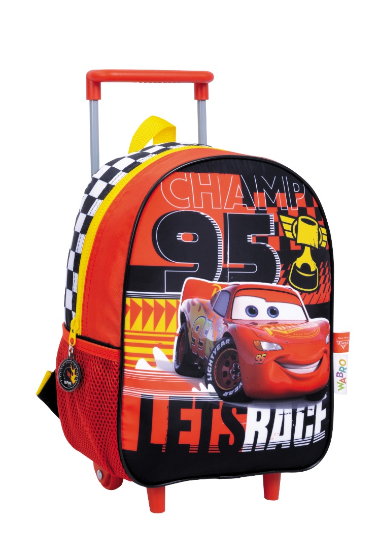 CARS Mochila Basica con Carro Champ Line 27121 Negra Roja OTRAS MARCAS MOCHILAS LUNCHERAS Cars