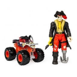 Monsetr Jam - Die Cast 1:64 + Figuras Captain Black 58731