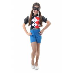 DC COMICS - Disfraz Harley Quinn corto de 6 a 8 años- 915067M