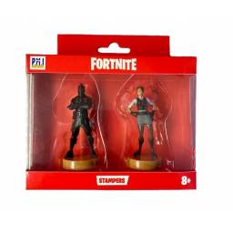 FORTNITE - Figuras Con Sello x2 Black Knight & Rook - FOR5215