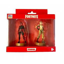 FORTNITE - Figuras Con Sello x2 Red Knight & Scorpion - FOR5215