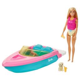 Barbie -  Lancha Con Mueca - GRG30