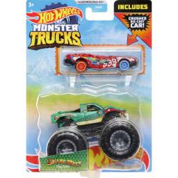 HOT WHEELS - Monster Trucks 1:64 Die Cast GRH81- SNAKE BITE