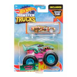 HOT WHEELS- Monster Trucks 1:64 Die Cast GRH81- ZOMBIE WREX