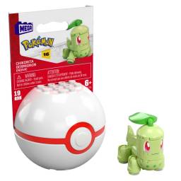 MEGACONSTRUX - Pokemon Pokebola Sol y Luna FPM00 - CHIKORITA