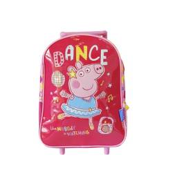 PEPPA PIG - Mochila Rosa Con Carro 30cm - 55201