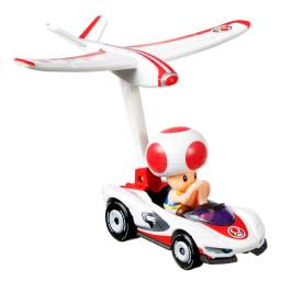 HOT WHEELS - Auto Mario Kart con Glider GVD30 - TOAD