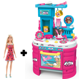 Cocina De Barbie 72cm + Mueca Barbie Bsica - 2101