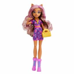 MONSTER HIGH - Mueca Bsica Clawdeen Articulada - HKY75