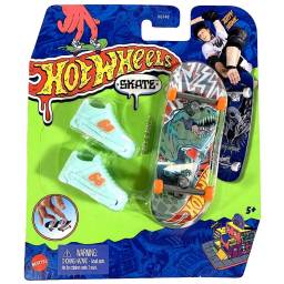 HOT WHEELS - Skate Patineta De Dedo T-Rex Con Tenis - HGT46