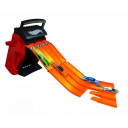 HOT WHEELS - Estuche Porta Autitos Multilanzador Rojo - HWCC4