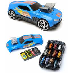HOT WHEELS - Coche De Carrera 2en1 Para 15 Autitos - HWCC15