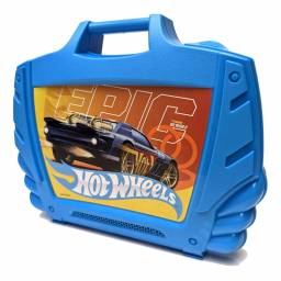 HOT WHEELS - Estuche Porta Autitos X15 Azul - HWCC16