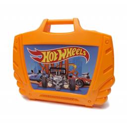 HOT WHEELS - Estuche Porta Autitos X15 Naranja - HWCC16