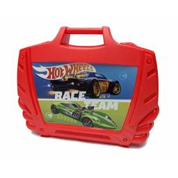 HOT WHEELS - Estuche Porta Autitos X15 Rojo - HWCC16