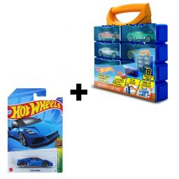 HOT WHEELS - Pack Porta Autitos X8 + Auto Surtido - HW2012