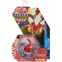 BAKUGAN - Figura Platinum Blitz Fox - 64478
