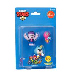 BRAWL STARS - Pack x3 Figuras Frank Tara y Seor P - BRW2020