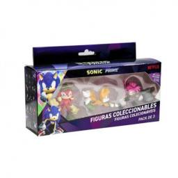 SONIC - Pack x3 Figuras 6cm en Caja Tails - SON2021