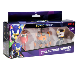 SONIC - Pack x3 Figuras 6cm en Caja Eggforcer - SON2021