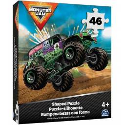 MONSTER JAM - Puzzle Grave Digger 46 Piezas - 98403