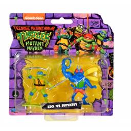 TORTUGAS NINJA -  Mini Figuras x2 Leo vs Superfly - 83310