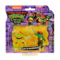 TORTUGAS NINJA -  Mini Figuras x2 Raph vs Leatherhead - 83310