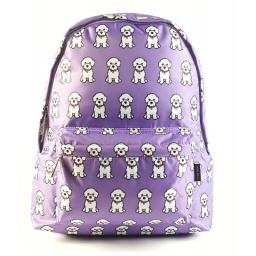 PET FRIENDS - Mochila Teen Bichn Violeta 40cm - 91208V 