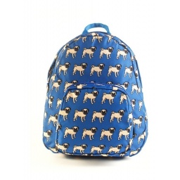 PET FRIENDS - Mochila Teen Pug Azul 25cm - 91210A