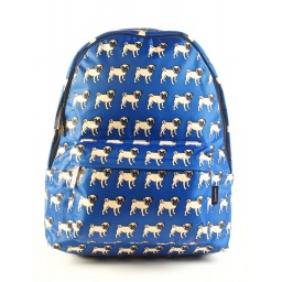 PET FRIENDS - Mochila Teen Pug Azul 40cm - 91208A 