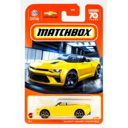 MATCHBOX - Vehículo 1670 16 Chevy Camaro Convertible - 30782