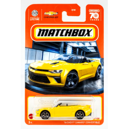 MATCHBOX - Vehculo 1670 16 Chevy Camaro Convertible - 30782