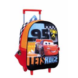 CARS - Mochila Basica con Carro Champ Line 27121-RojaNaranja