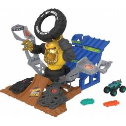 HOT WHEELS - Monster Trucks Arena de Demolicin Reto Final Gor-Zilla Destructor - HPN71
