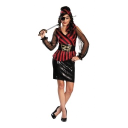Adultos - Disfraz Pirata Galm Clsico Lentejuelas 70697b