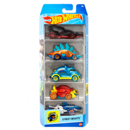 HOT WHEELS - Vehculos Pack x5 Street Beasts - 1806 