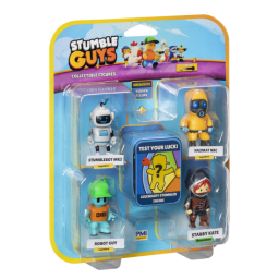 STUMBLE GUYS - Figuras Pack x5 + Sorpresa Stabby Kate - SG2240