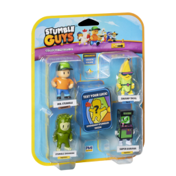 STUMBLE GUYS - Figuras Pack x5 + Sorpresa Invaders - SG2240