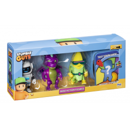STUMBLE GUYS - Mini Figuras Accin Pack x4 Super Banana - SG3204
