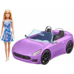 BARBIE - Convertible Morado con Mueca HBY29