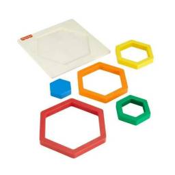 FISHER PRICE - Rompecabezas Arcoris de Madera Hexagonal HXT98