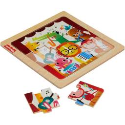FISHER PRICE - Mini Puzle de Madera Len HXV15