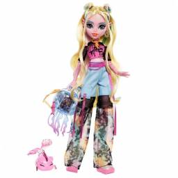 MONSTER HIGH - Mueca con Mascota Lagoona Blue HPD53