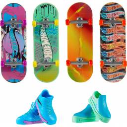 HOT WHEELS - Skate Pack 4 Patinetas 2 Tenis Epico - HGT84