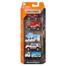Matchbox - Vehculos Pack X5 Marine Rescue C1817
