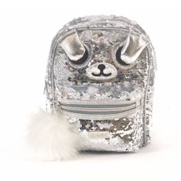 Mochila Kooshi Plateado  25 cm Cachorro 91365 