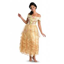 DISNEY PRINCESAS - Disfraz Bella Deluxe Adulto - 50501E