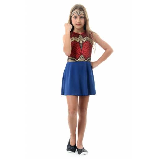 DC COMICS - Disfraz Mujer Maravilla Pop de 10 a 12 aos - 916065G
