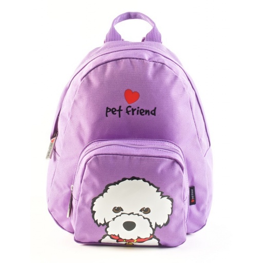 PET FRIENDS - Mochila Bichn 25cm Violeta - 91209V